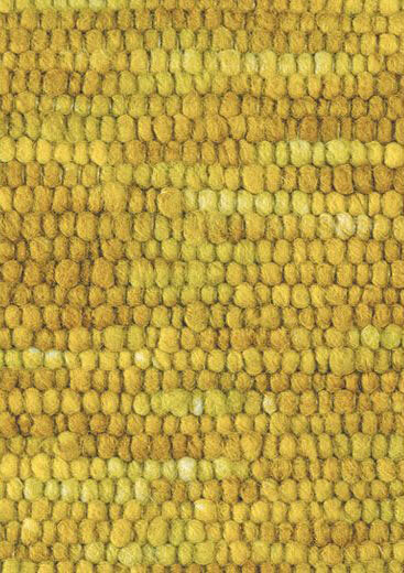 Yellow Wool Handwoven Rug Cobra 29406