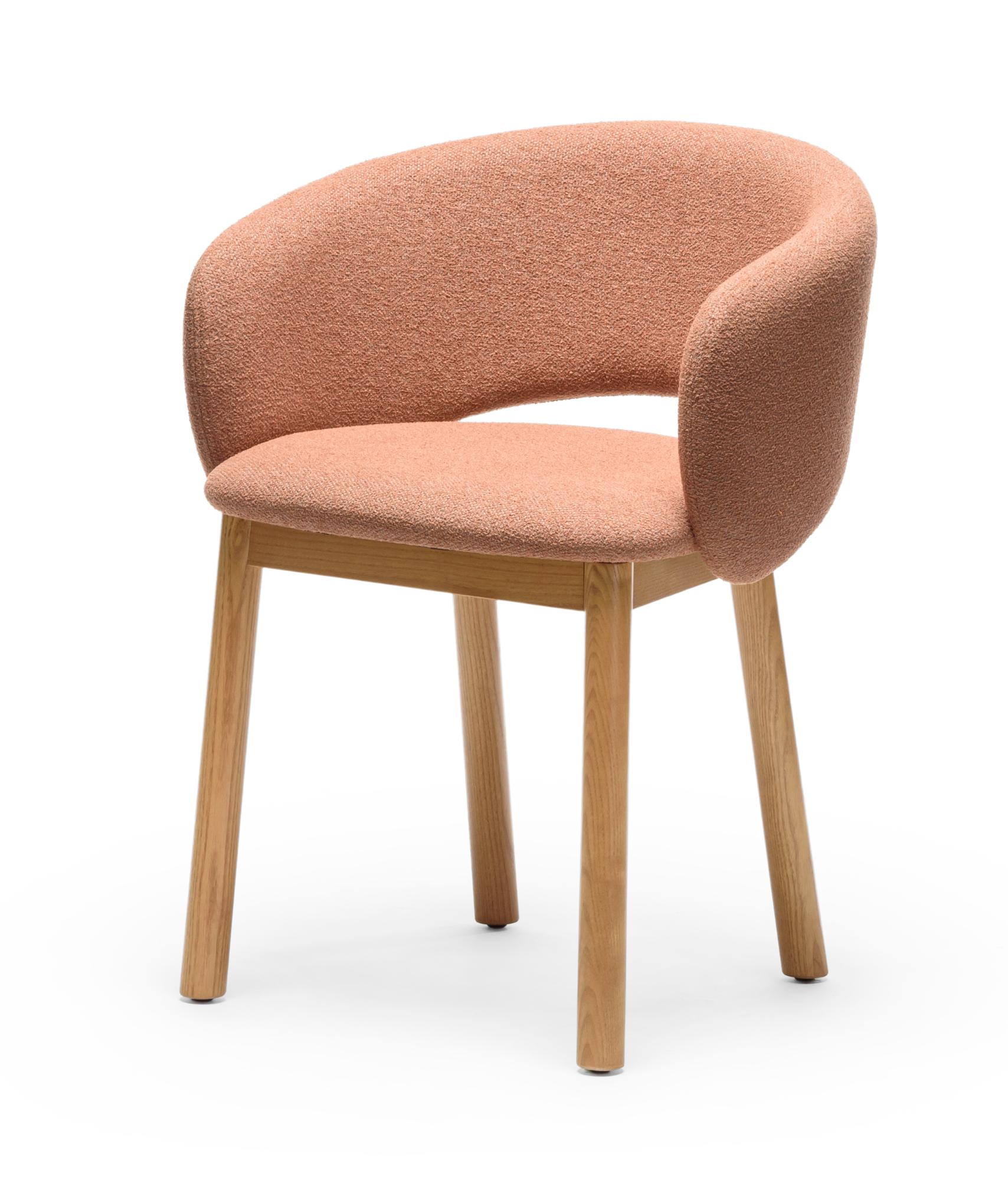 Terracotta Ash Wood Chair