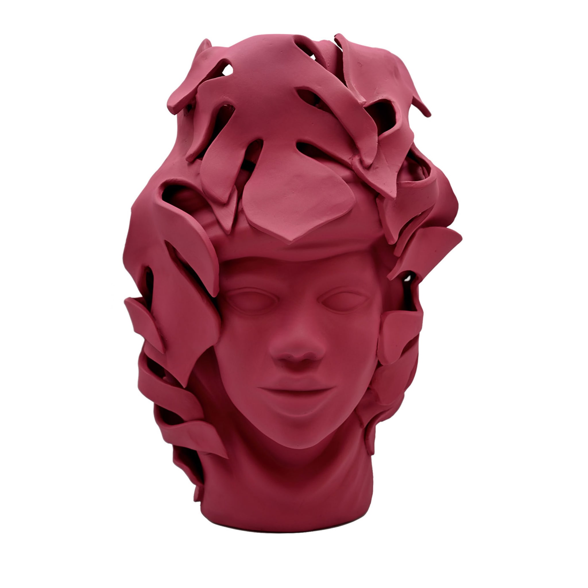 Soft Pink Moor's Head Sculpture