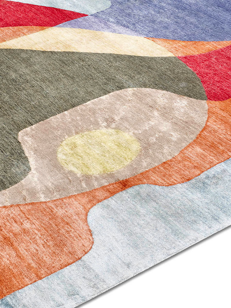 Original Hand-Knotted Silk / Wool Rug