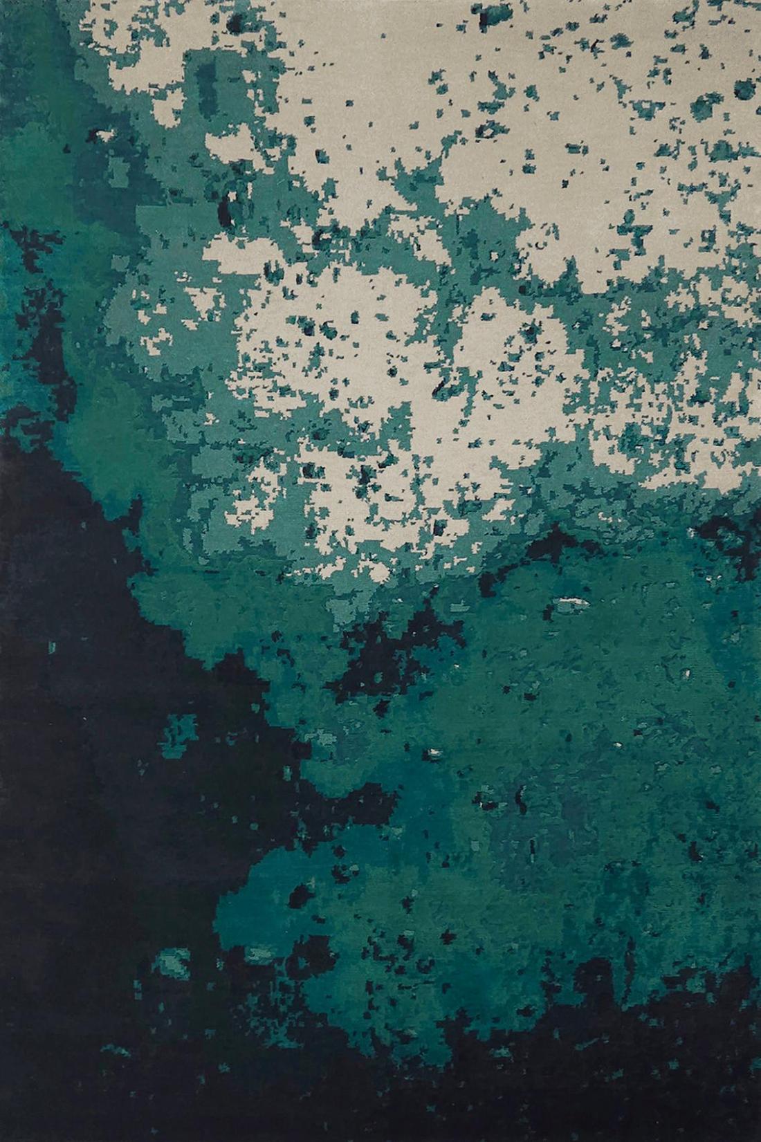 Dip Deep Turquoise Luxurious Rug | Size: 300 x 400 cm
