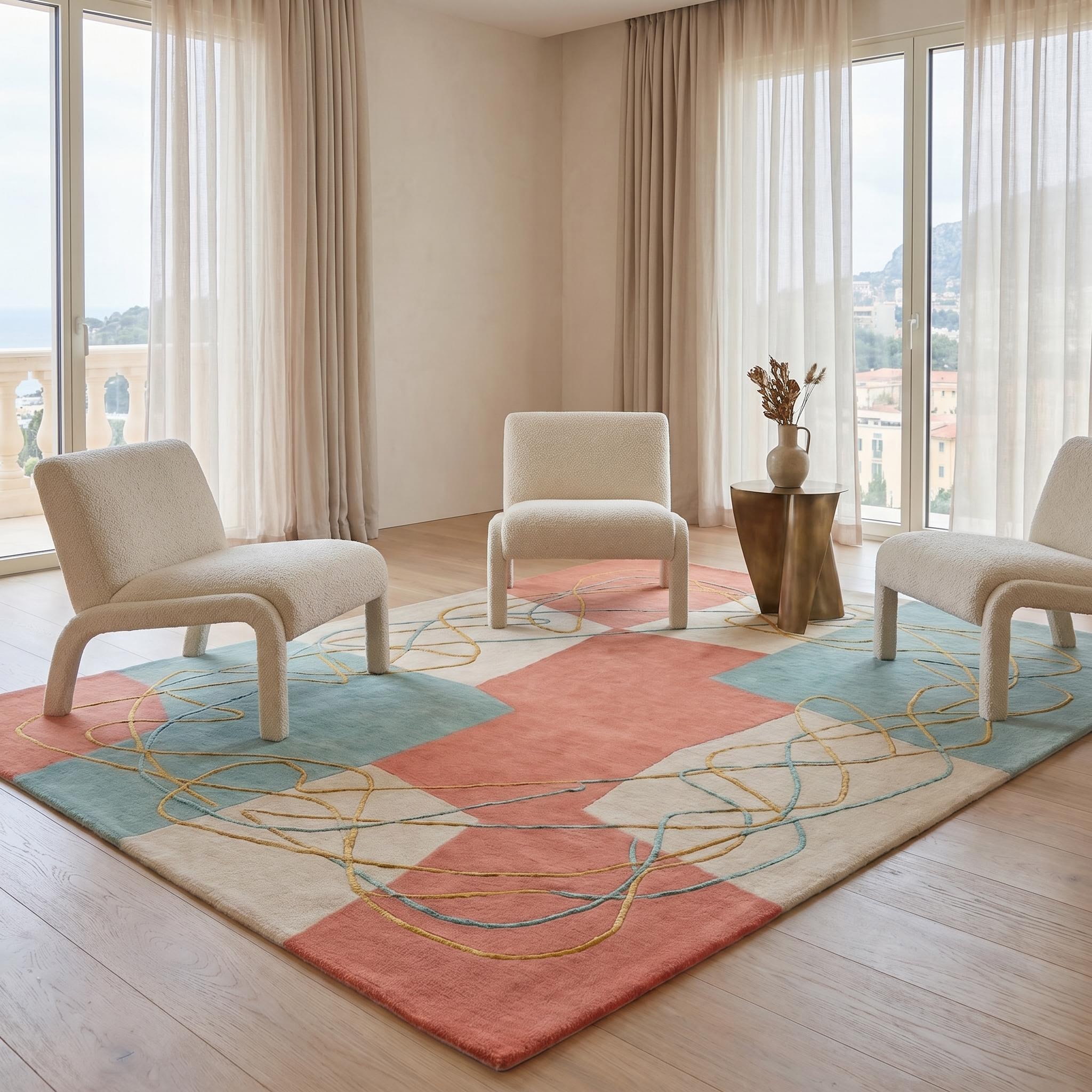 Patchwork Rhythm Soft Heritage Rug