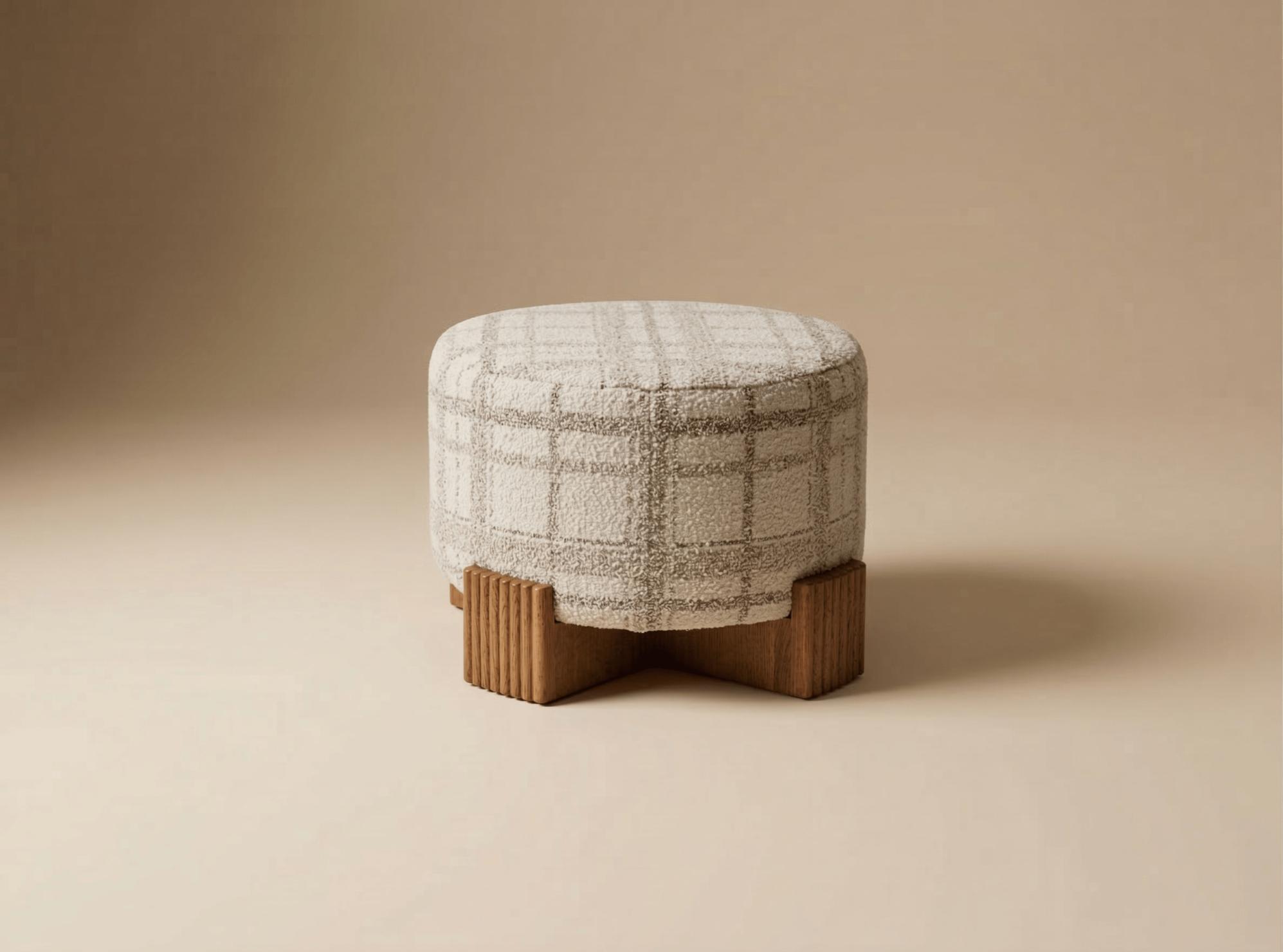 Twin Round Pouf
