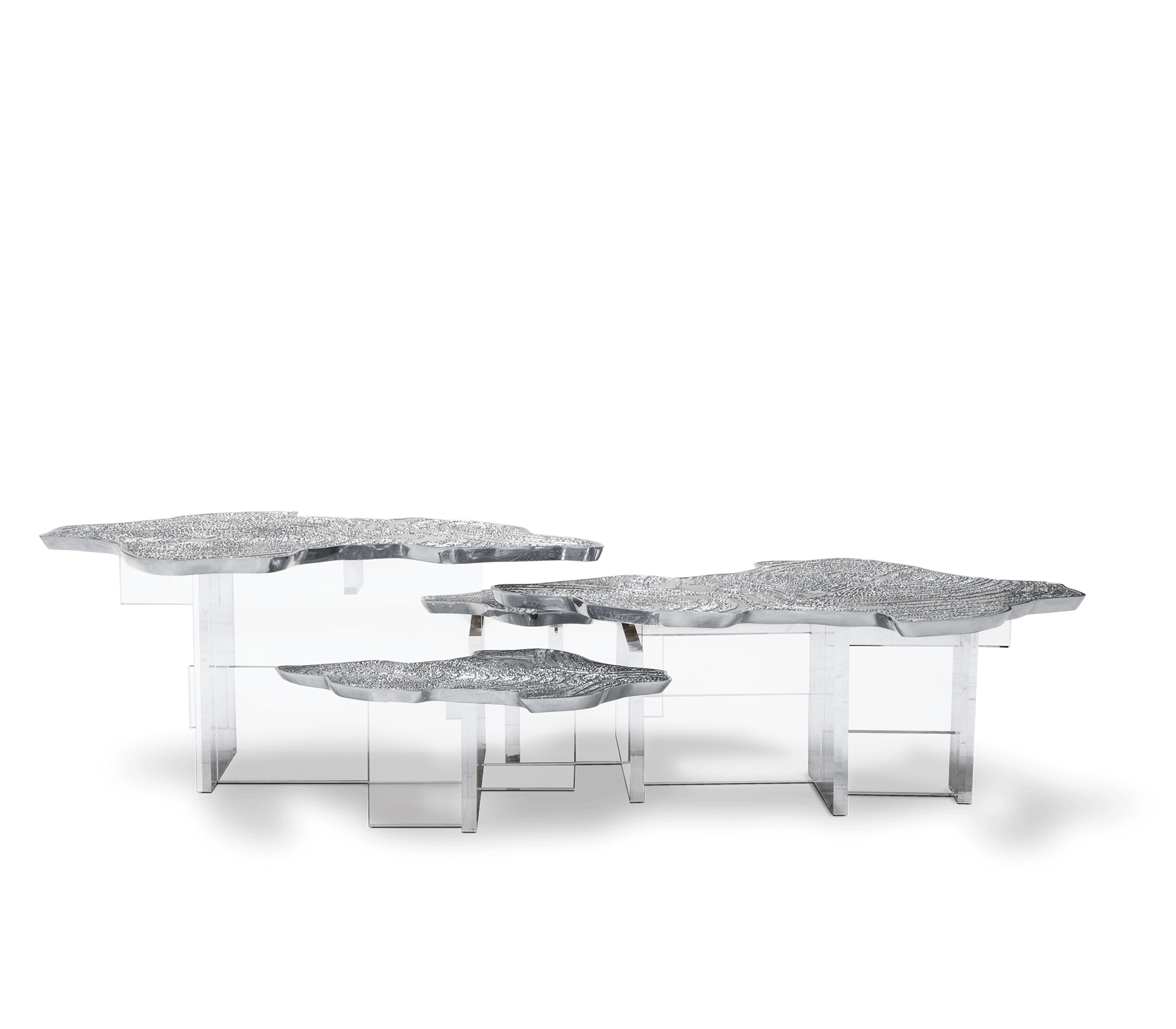 Silver Designer Coffee Table