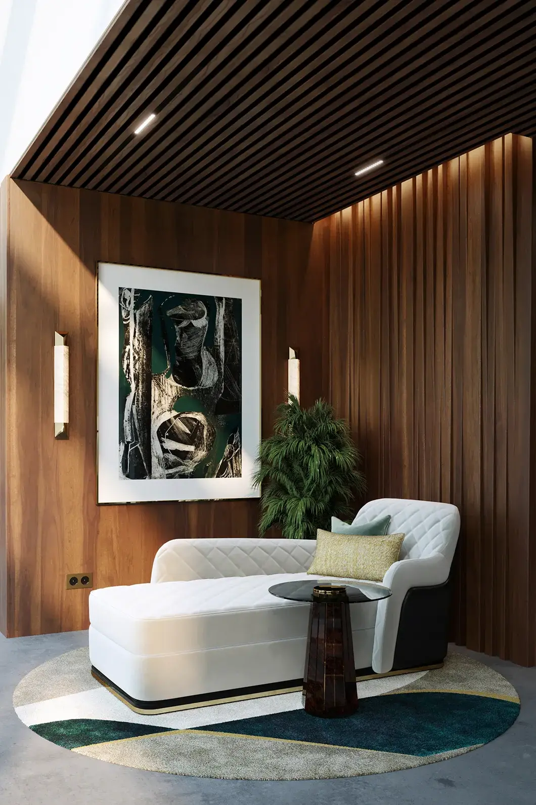 Glow II Black Side Table - 1