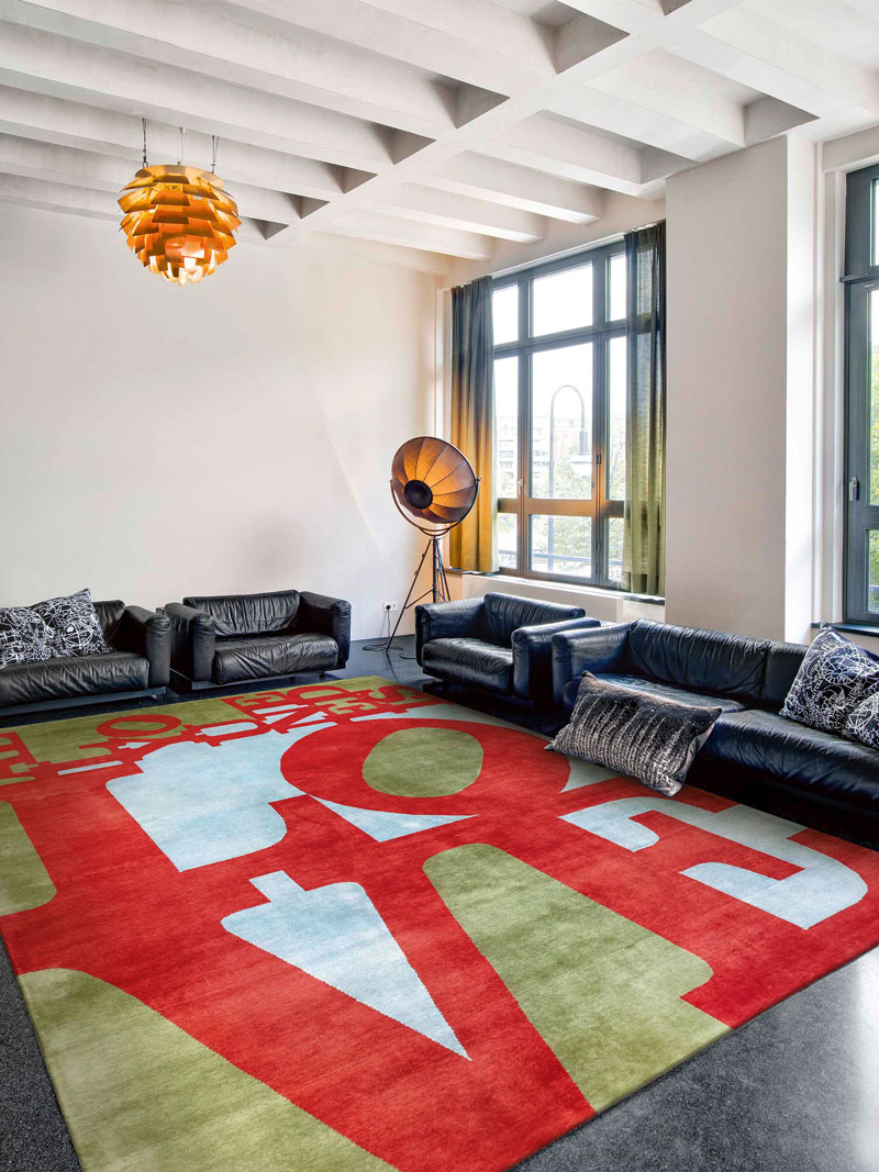 All You Need Is Love Luxury Hand-Woven Rug