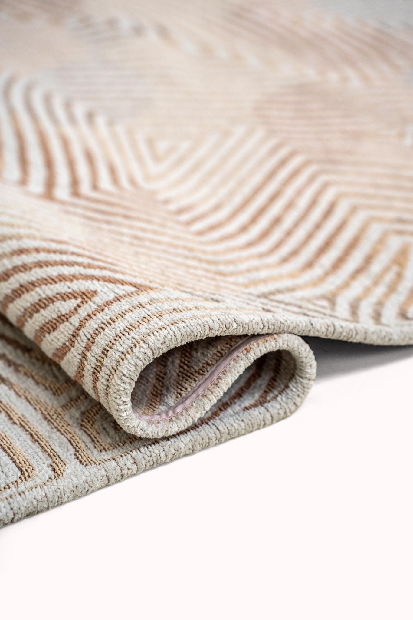 Meditation Beige Area Rug | Size: 80 x 150 cm