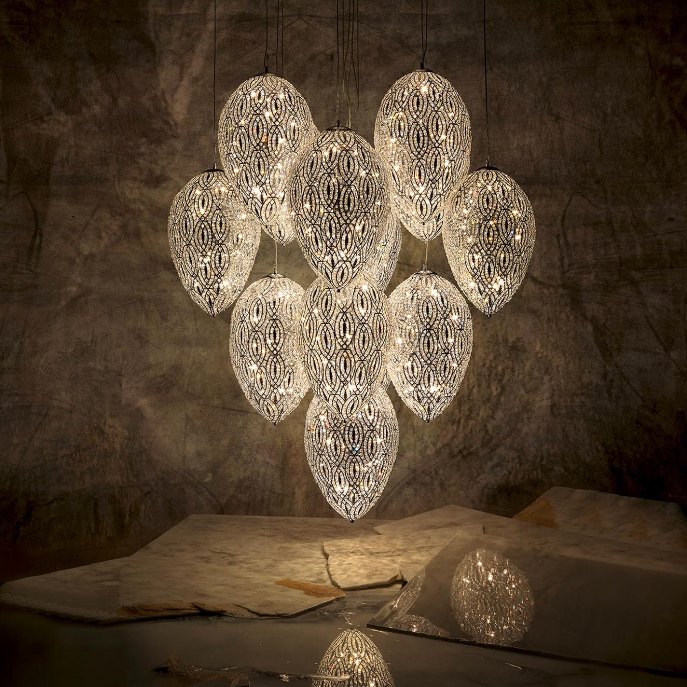 Arabesque Eggs Italian Chandelier