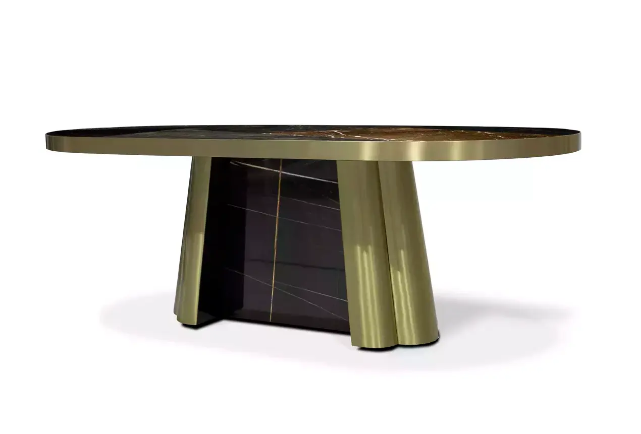 Decovita Black & Gold Granite Table