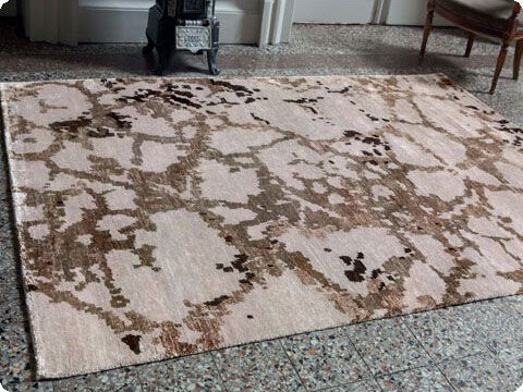 Bamboo Silk Indian Handwoven Luxury Rug