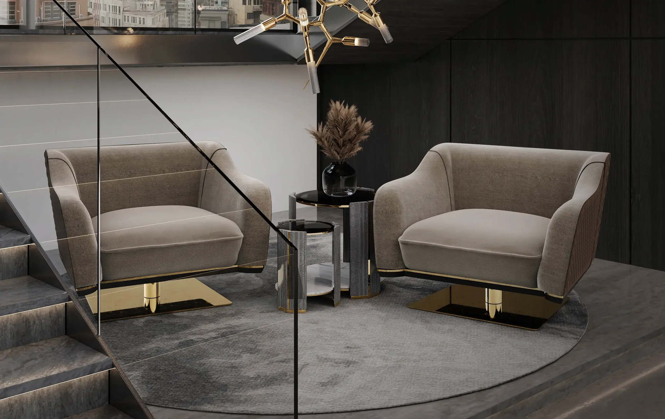 Maverick Swivel Single Sofa - 1