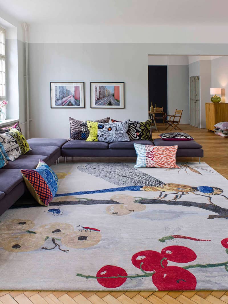 Dragonfly Hand-Woven Exquisite Rug | Size: 365 x 457 cm