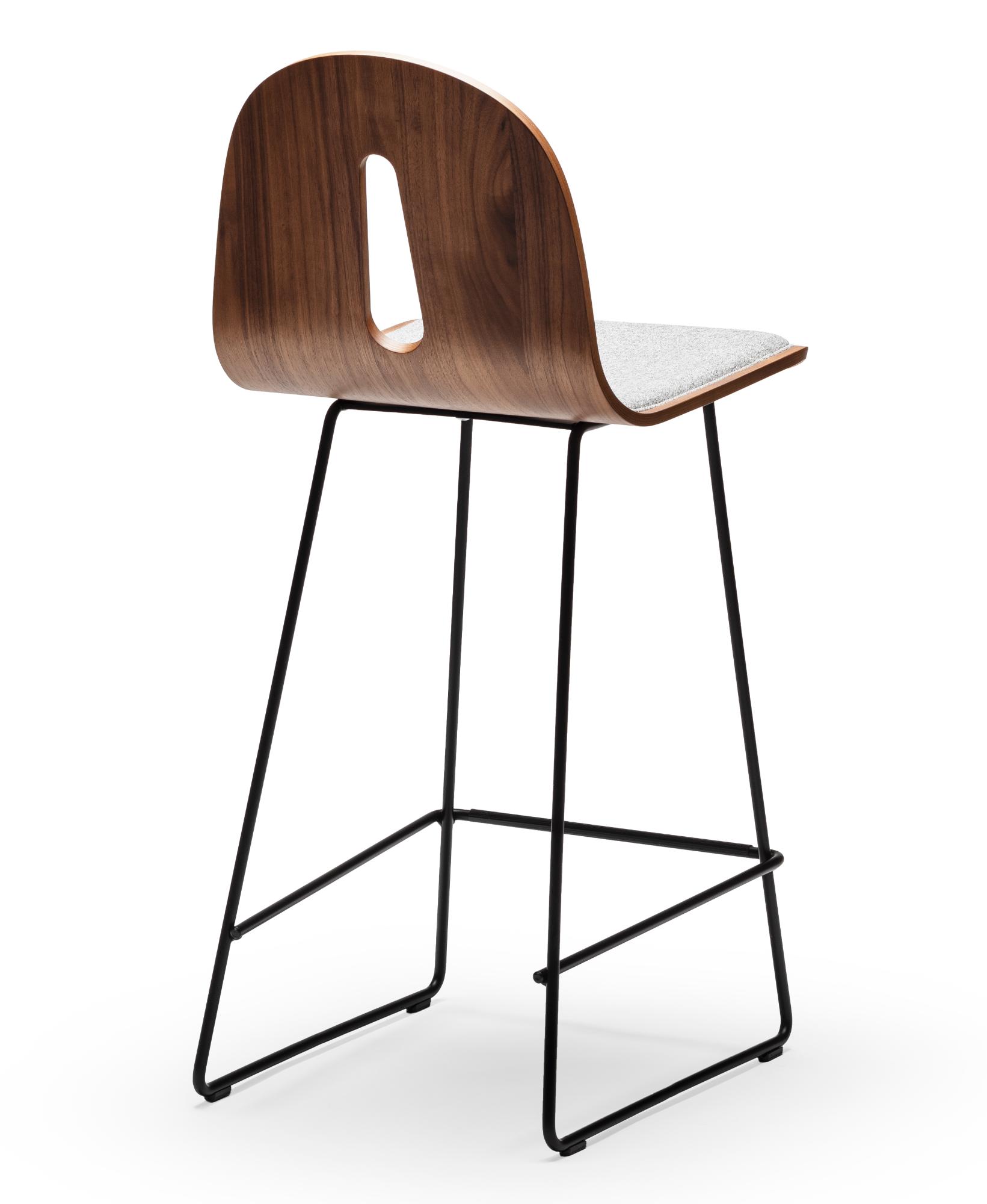 Gotham Woody Grey Bar Stool