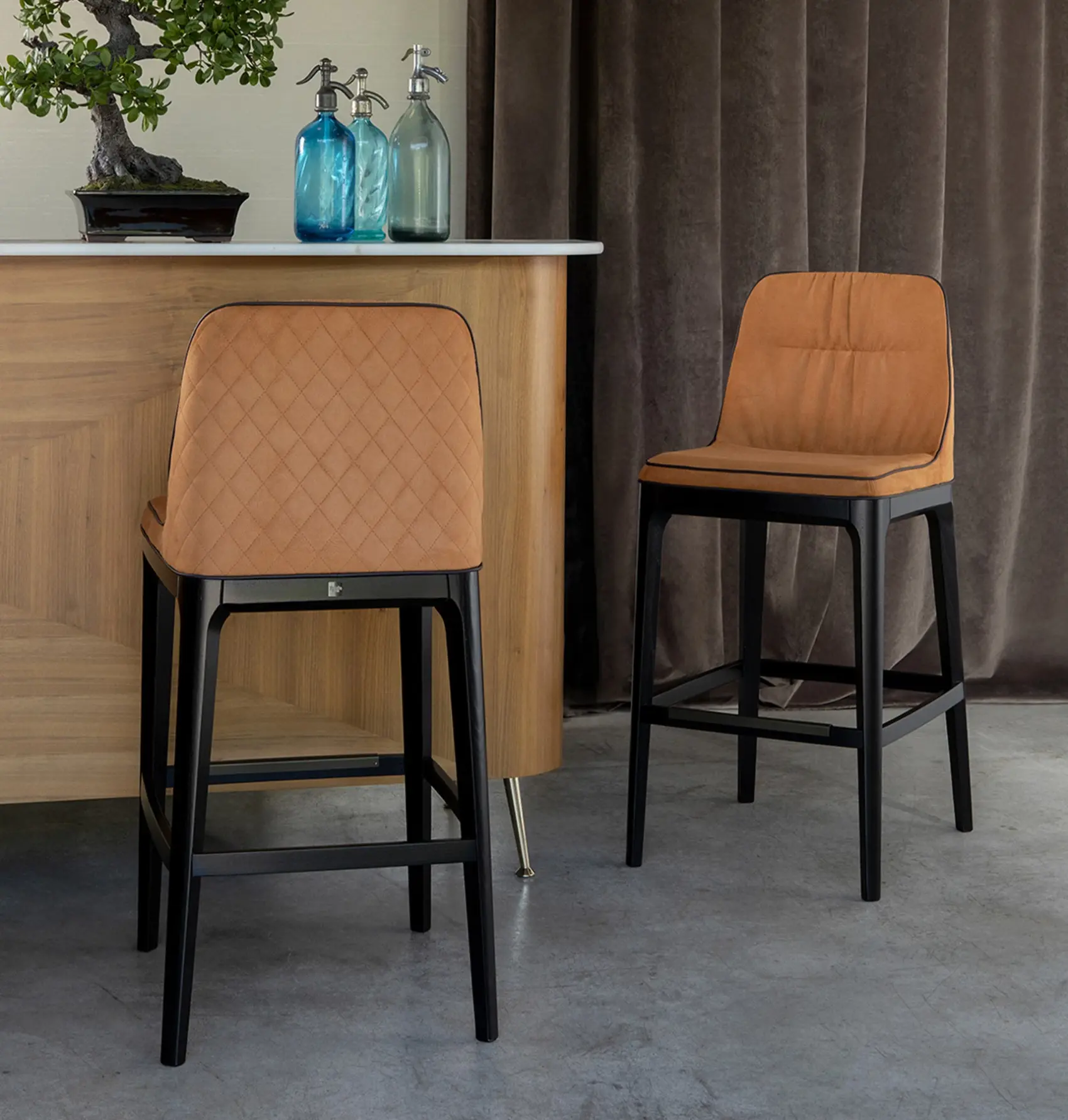 Mivida Brown Bar Stool