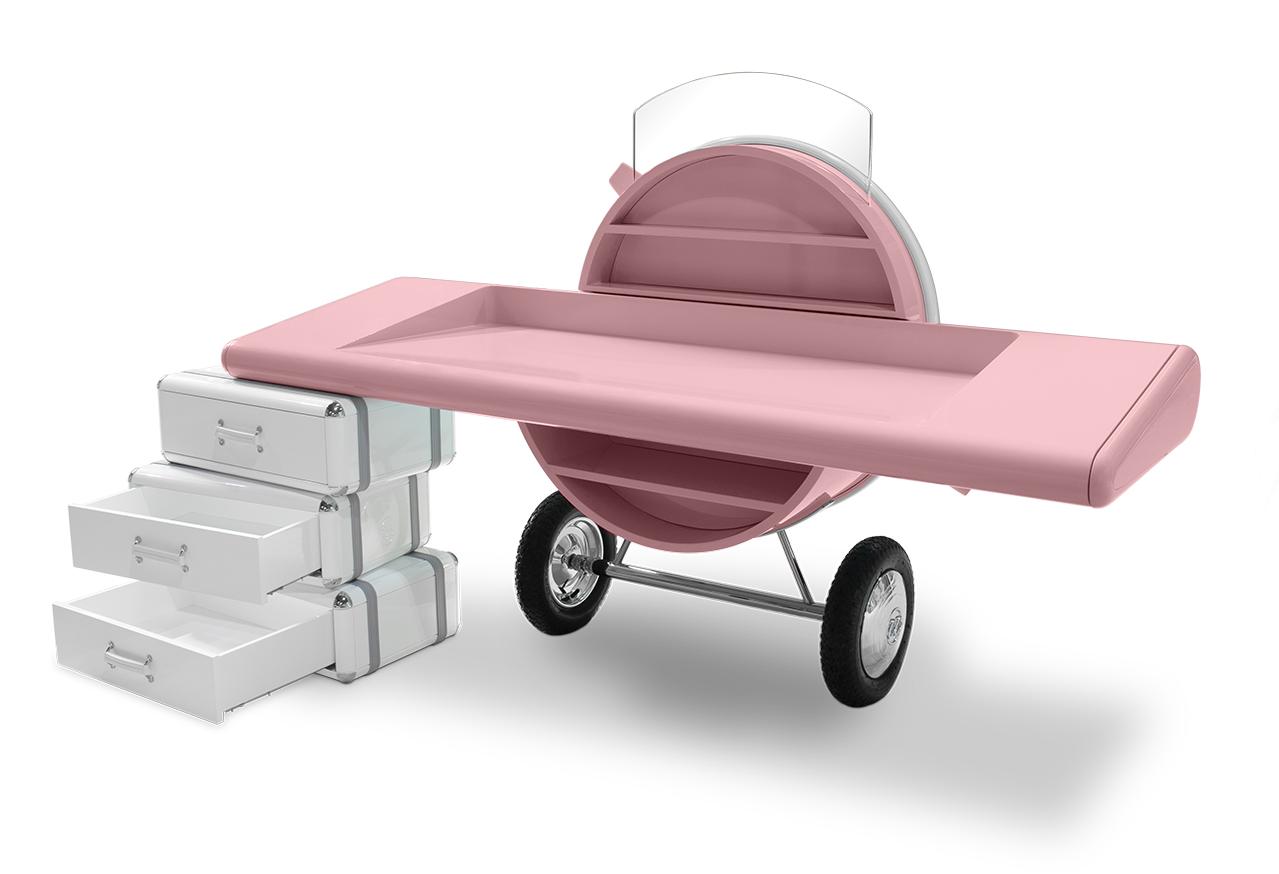 Skyline Pink Kids Study Desk