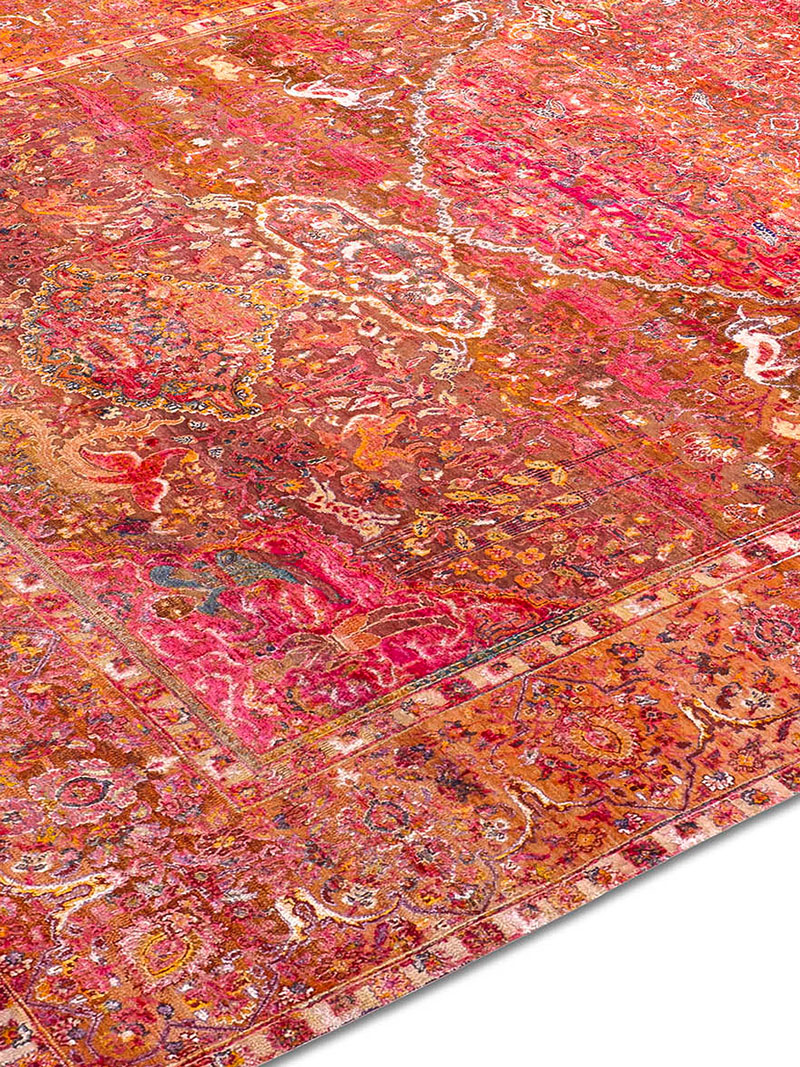 Hundred Million Hand-Knotted Wool / Silk Rug ☞ Size: 140 x 210 cm