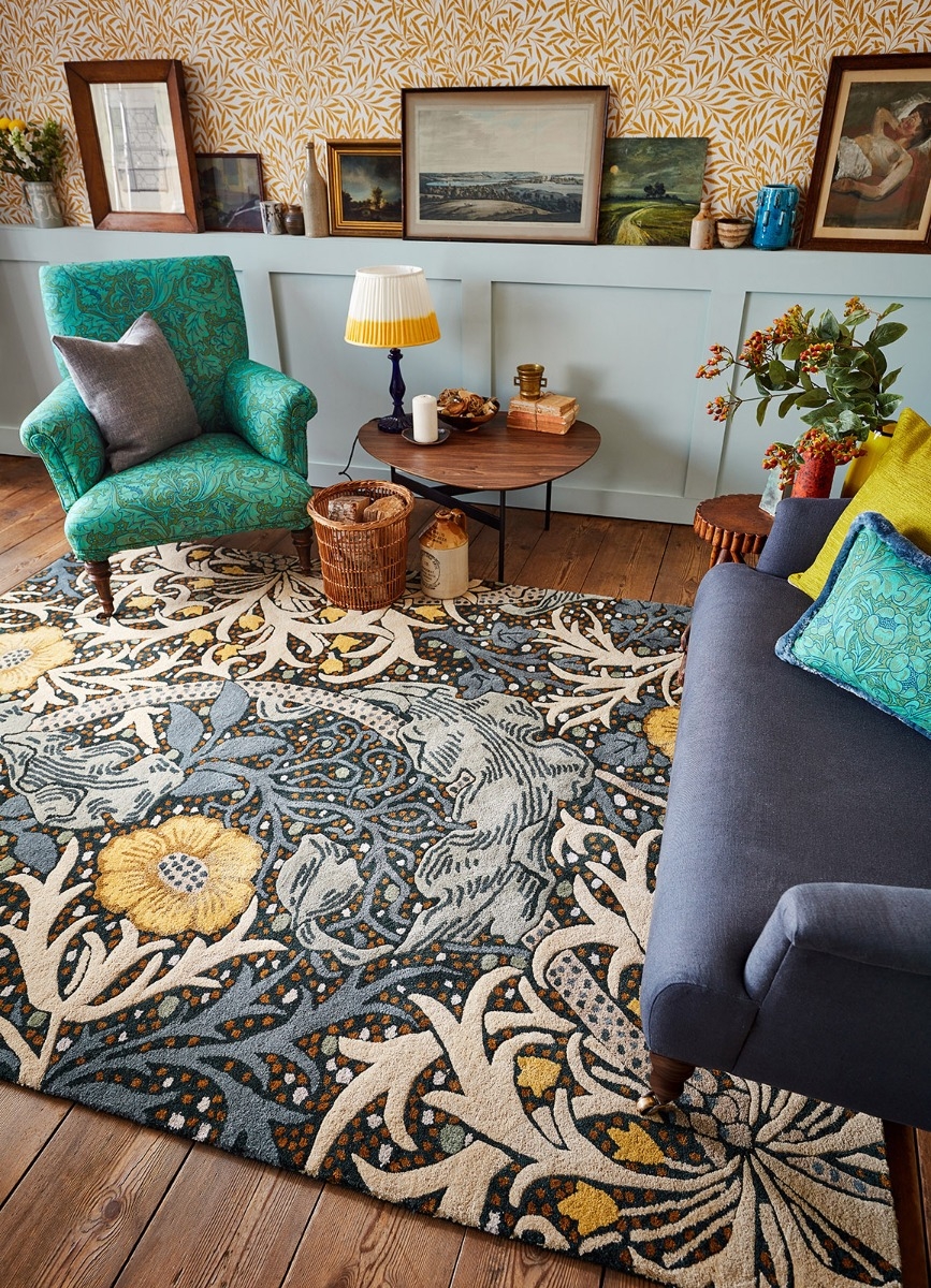 Seaweed Blue Handtufted Rug ☞ Size: 250 x 350 cm