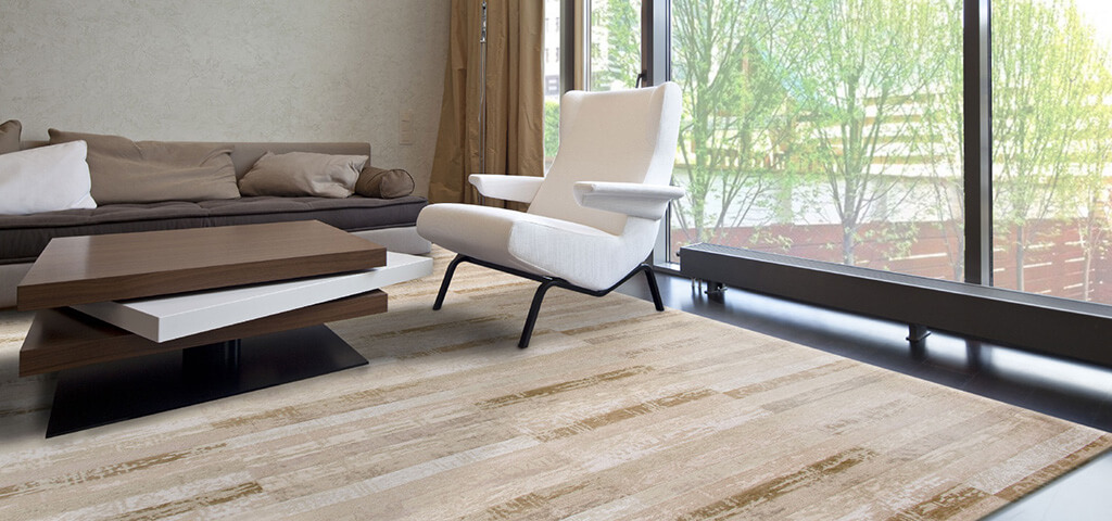 Beige Shade Rug by Louis de Poortere