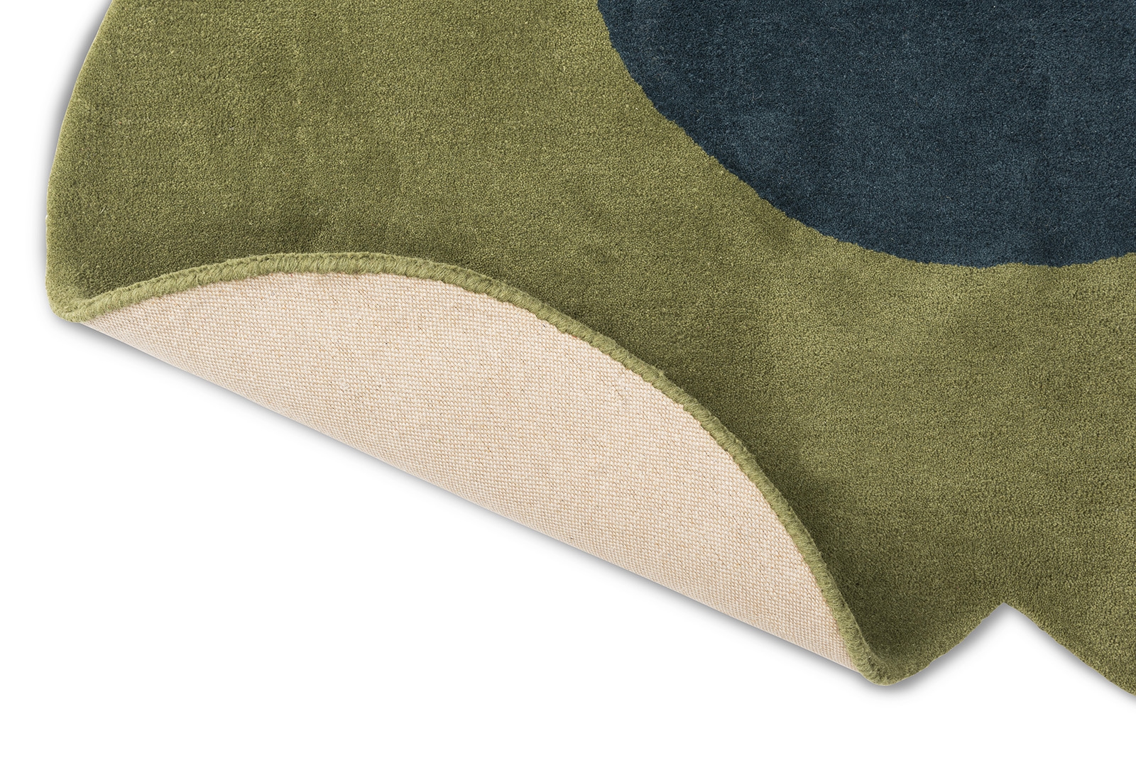 Flower Green Handtufted Premium Rug | Size: Ø 150 cm