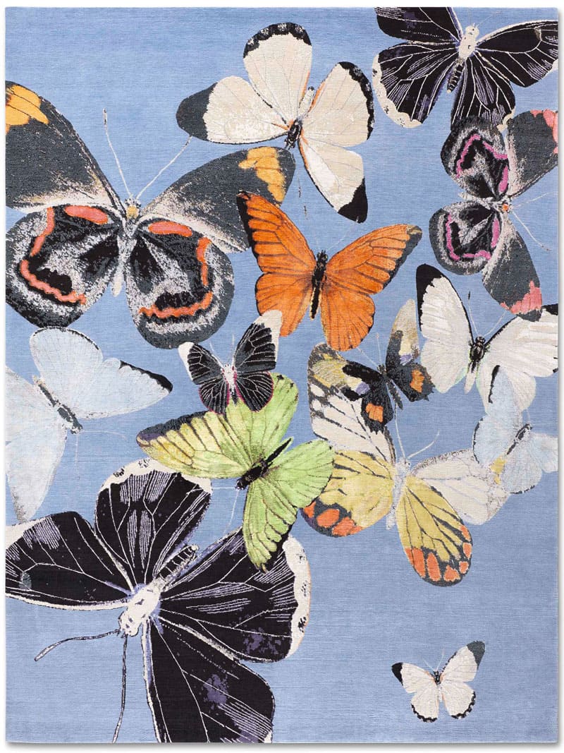 Butterfly Hand-Woven Exquisite Rug