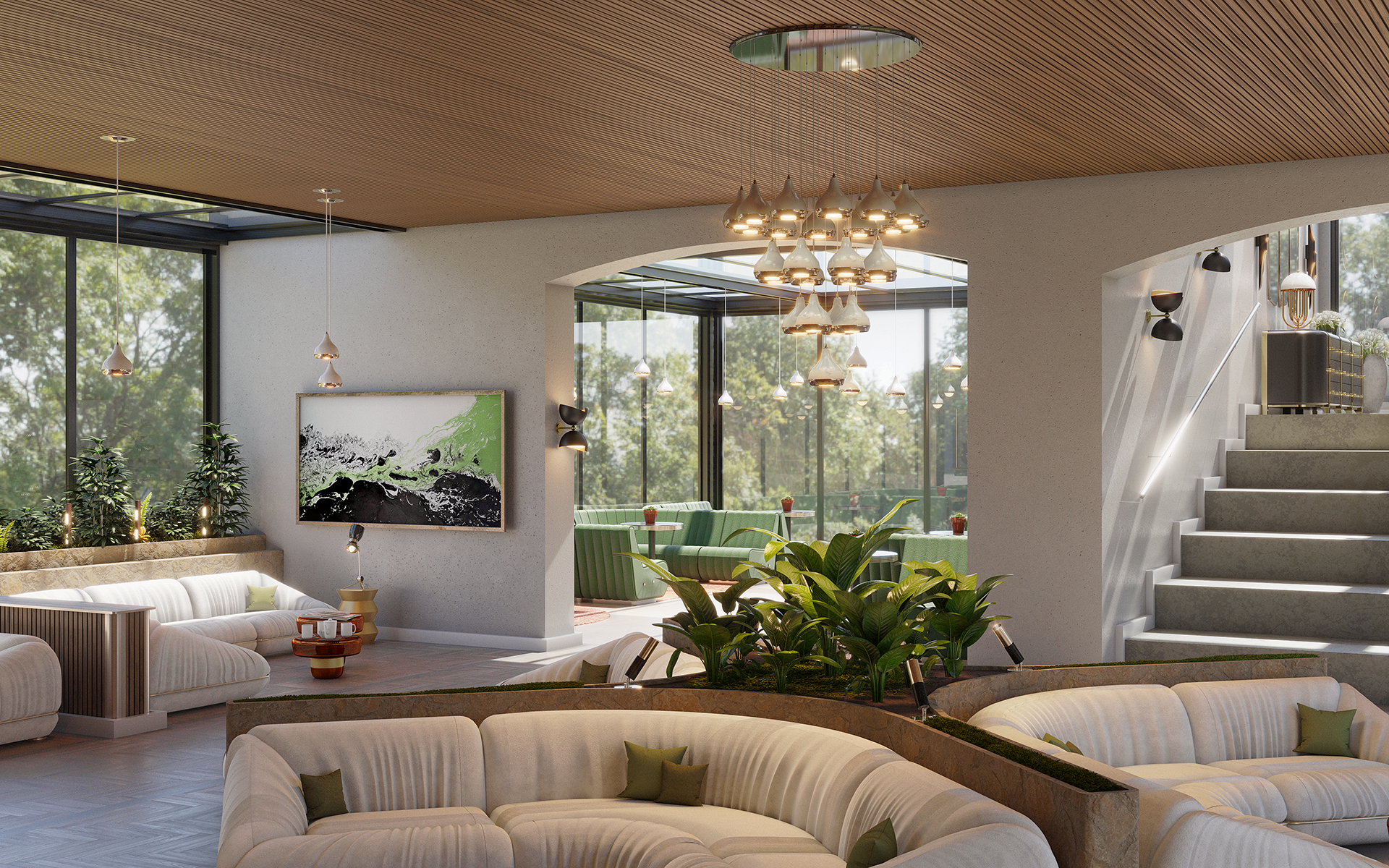Graceful Array 41 Chandelier Suspension Lamp - 2