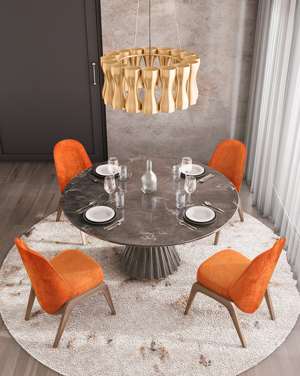 Majestic Crown Suspension Lamp - 4