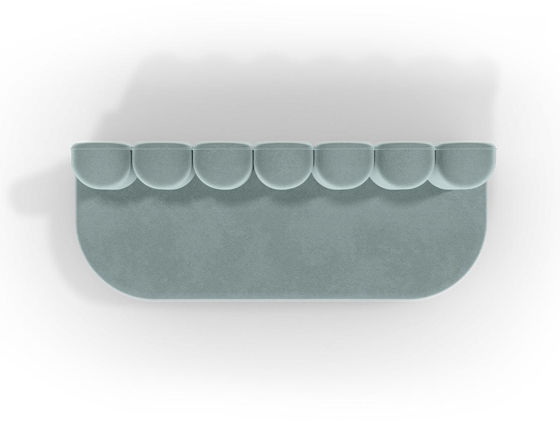 Fluffy Cloud II Blue Sofa