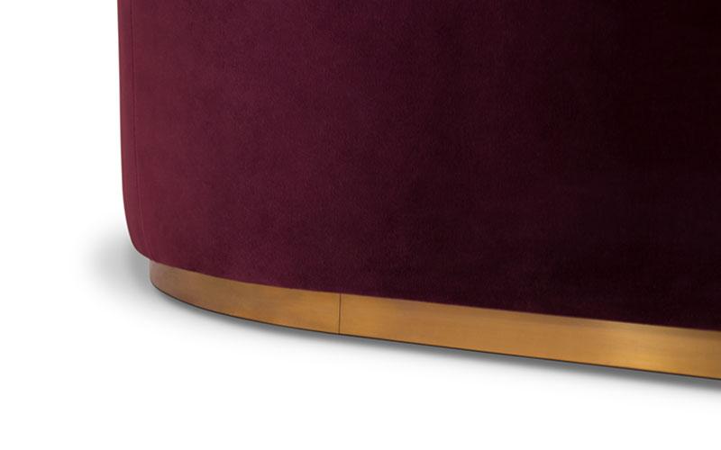Premium Comfort Red Curved Deluxe Sofa