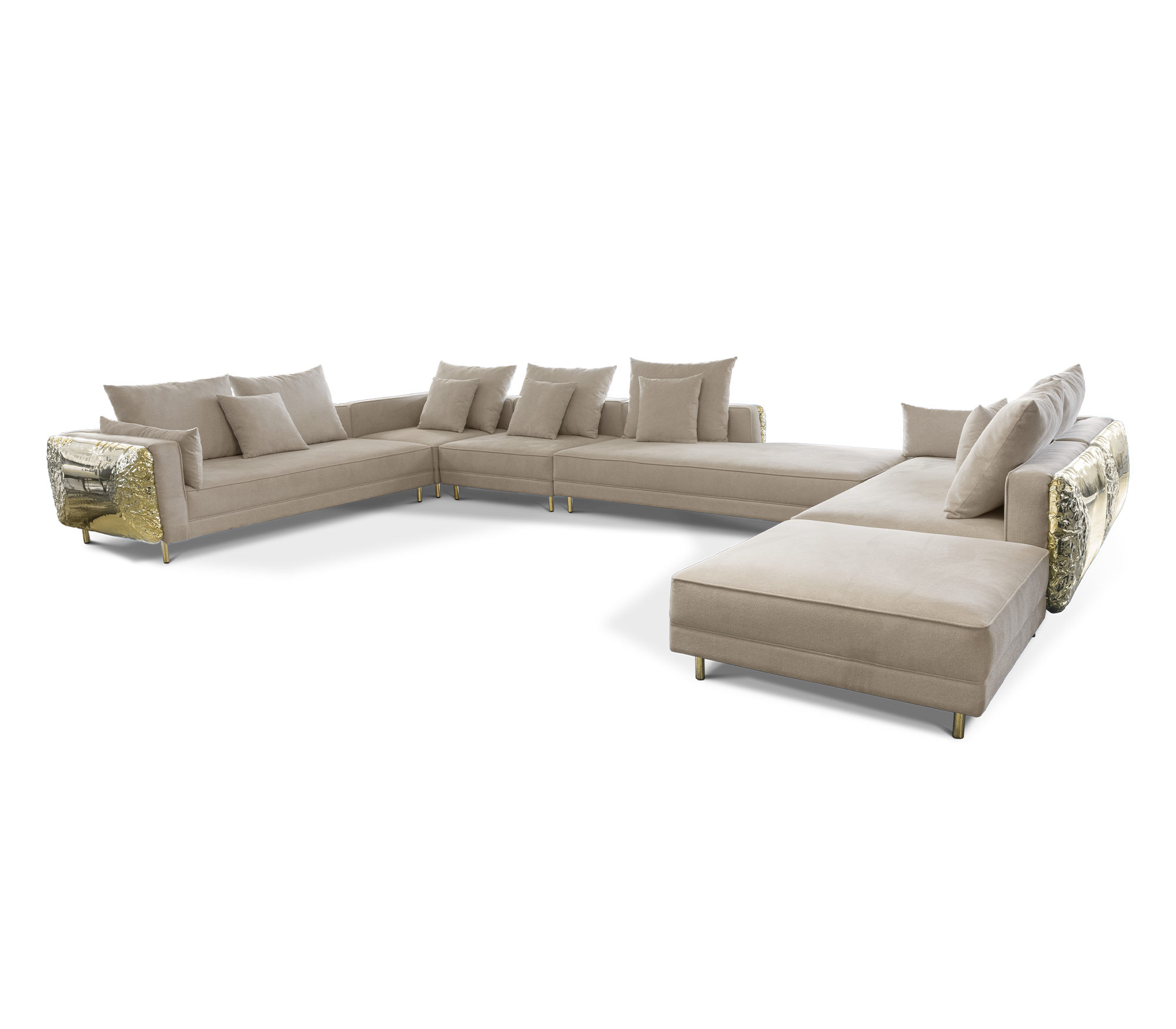 Imperia Cream Modular Luxe Sofa