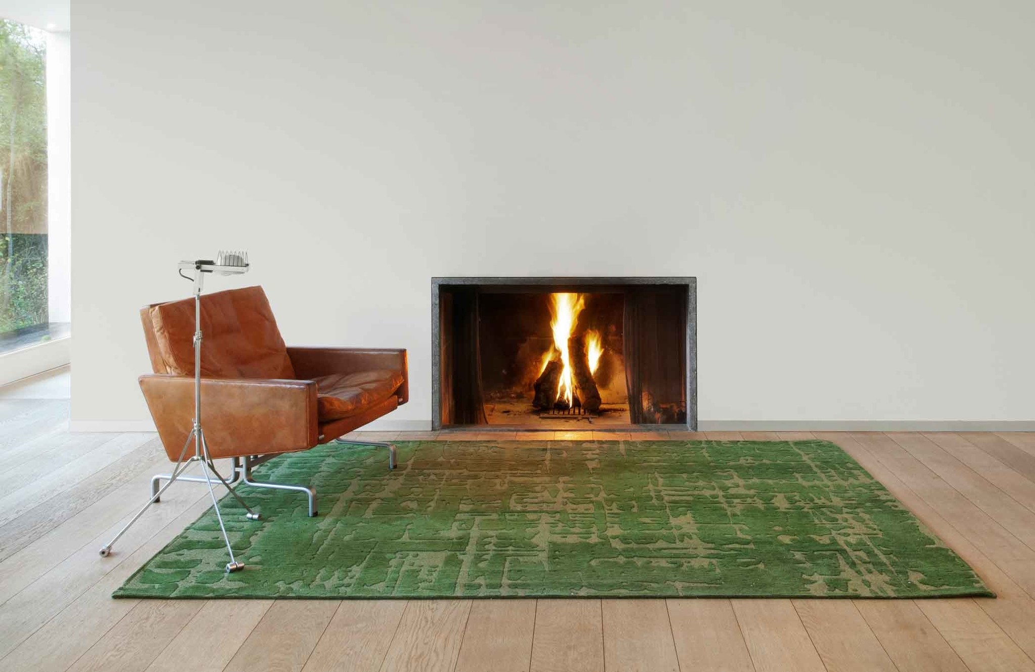 Green Belgian Flatwoven Rug | Size: 170 x 240 cm