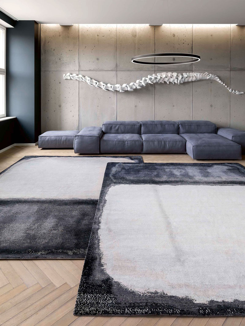 White Grey Hand-Woven Exquisite Rug | Size: 274 x 365 cm