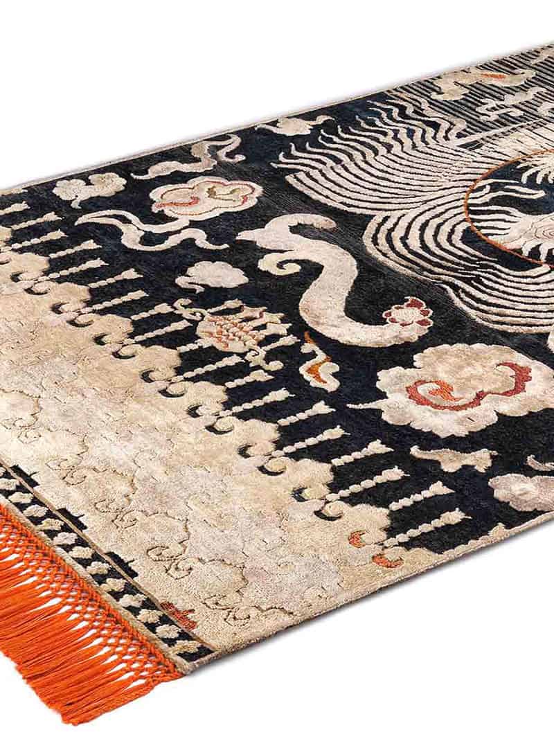 Dragon Silk / Wool Rug | Size: 120 x 365 cm