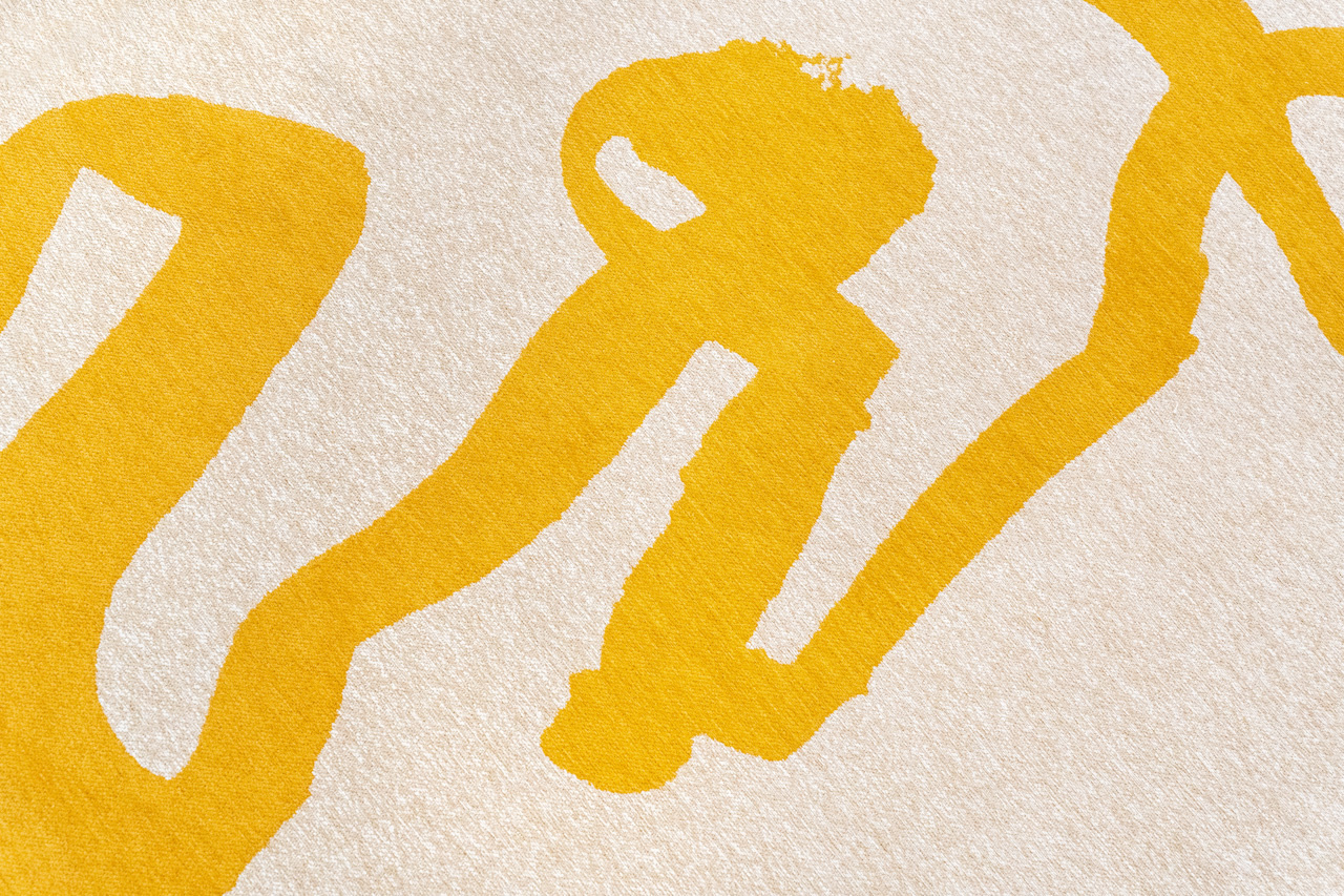 Ribonn Pure Yellow Wilton Rug