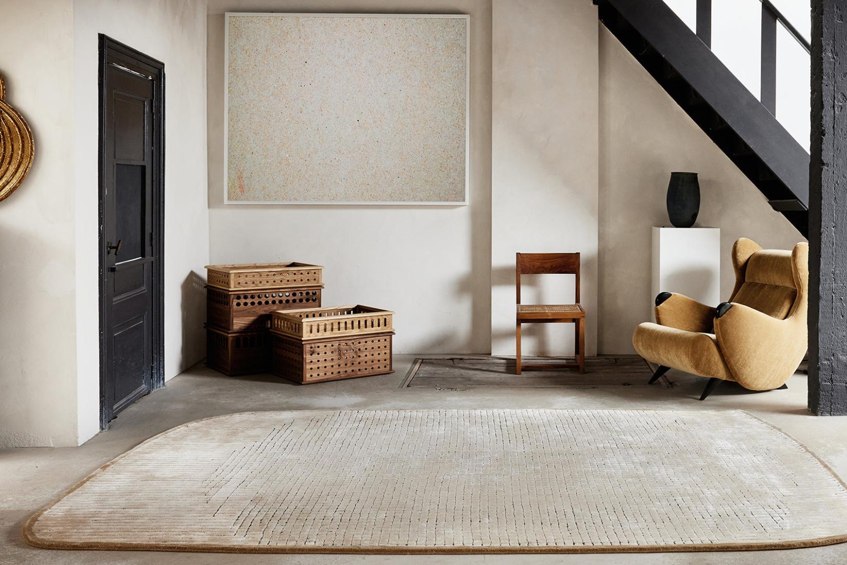 Geometry Sand Premium Hand-Tufted Rug