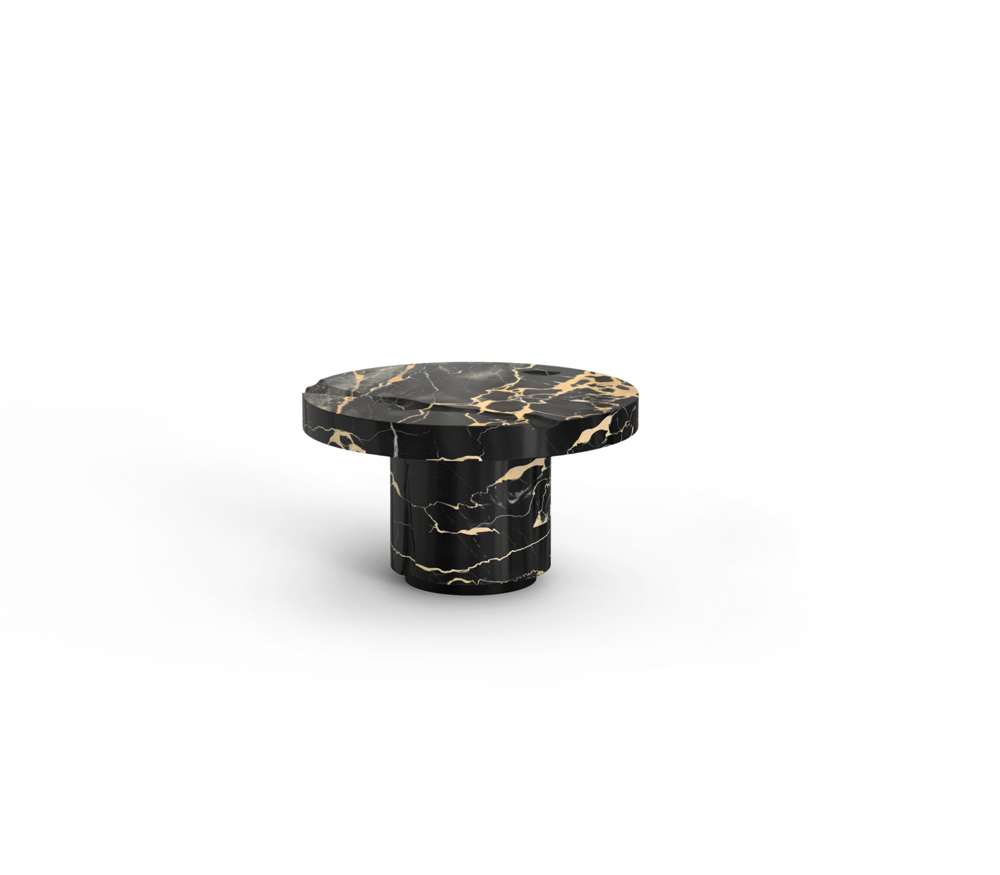 Portoro Marble 3-Piece Coffee Table Set