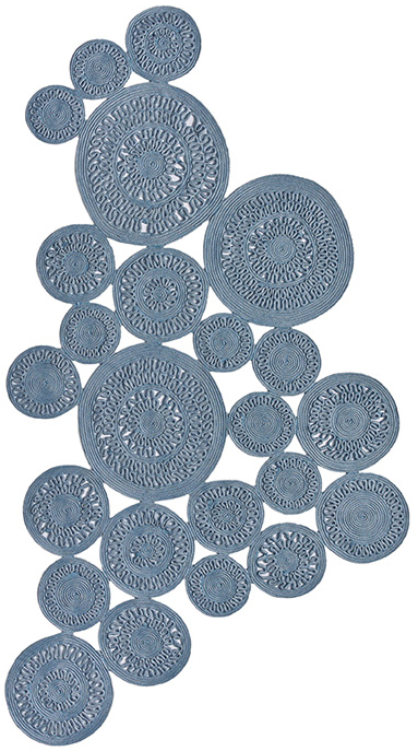 Rope Indoor / Outdoor Blue Premium Rug | Size: 160 x 230 cm