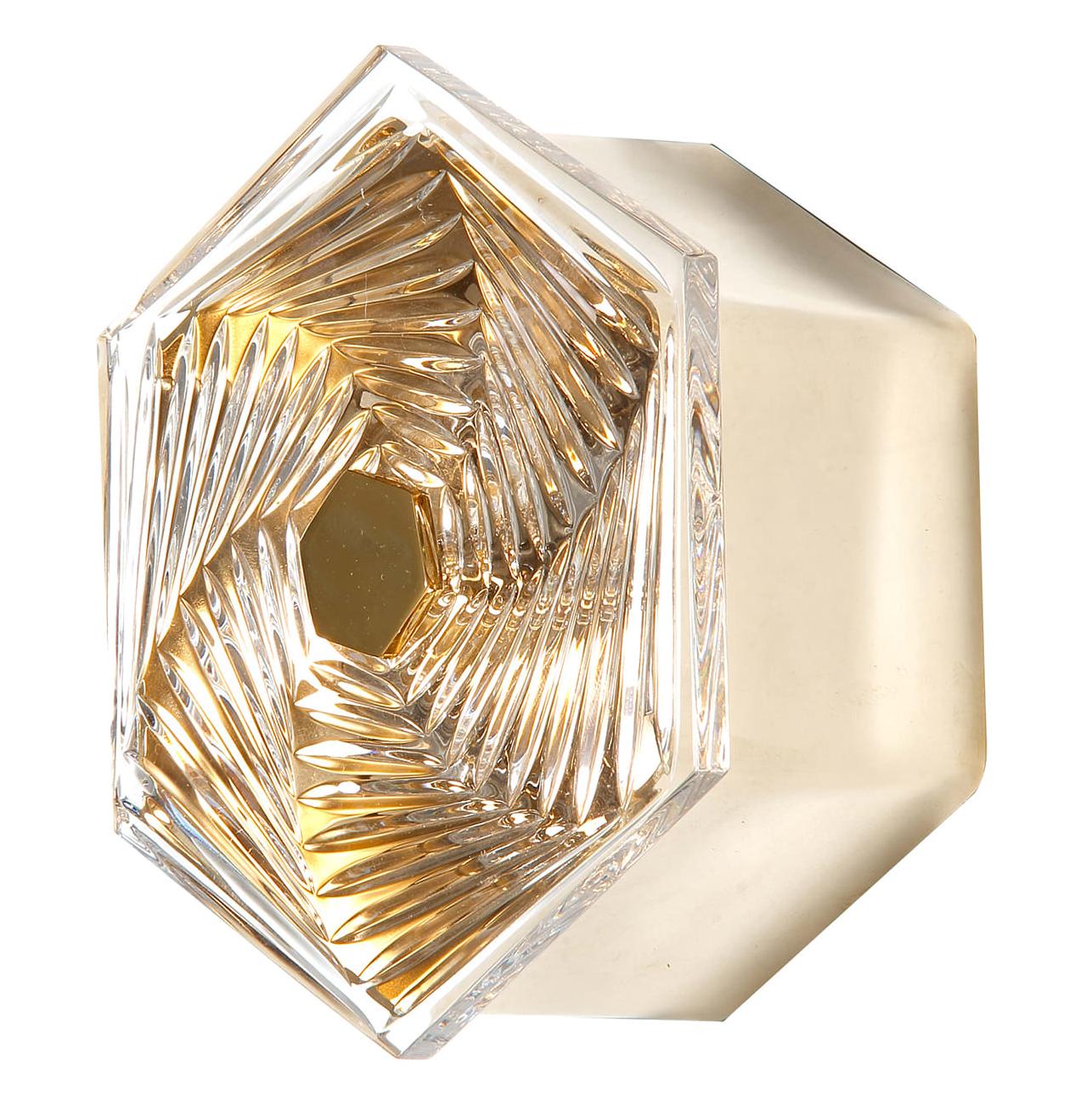 Hexagonal Small Crystal Wall Sconce