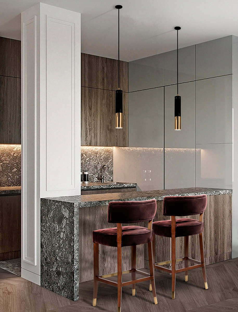 Contemporary Beam Suspension Lamp - 5