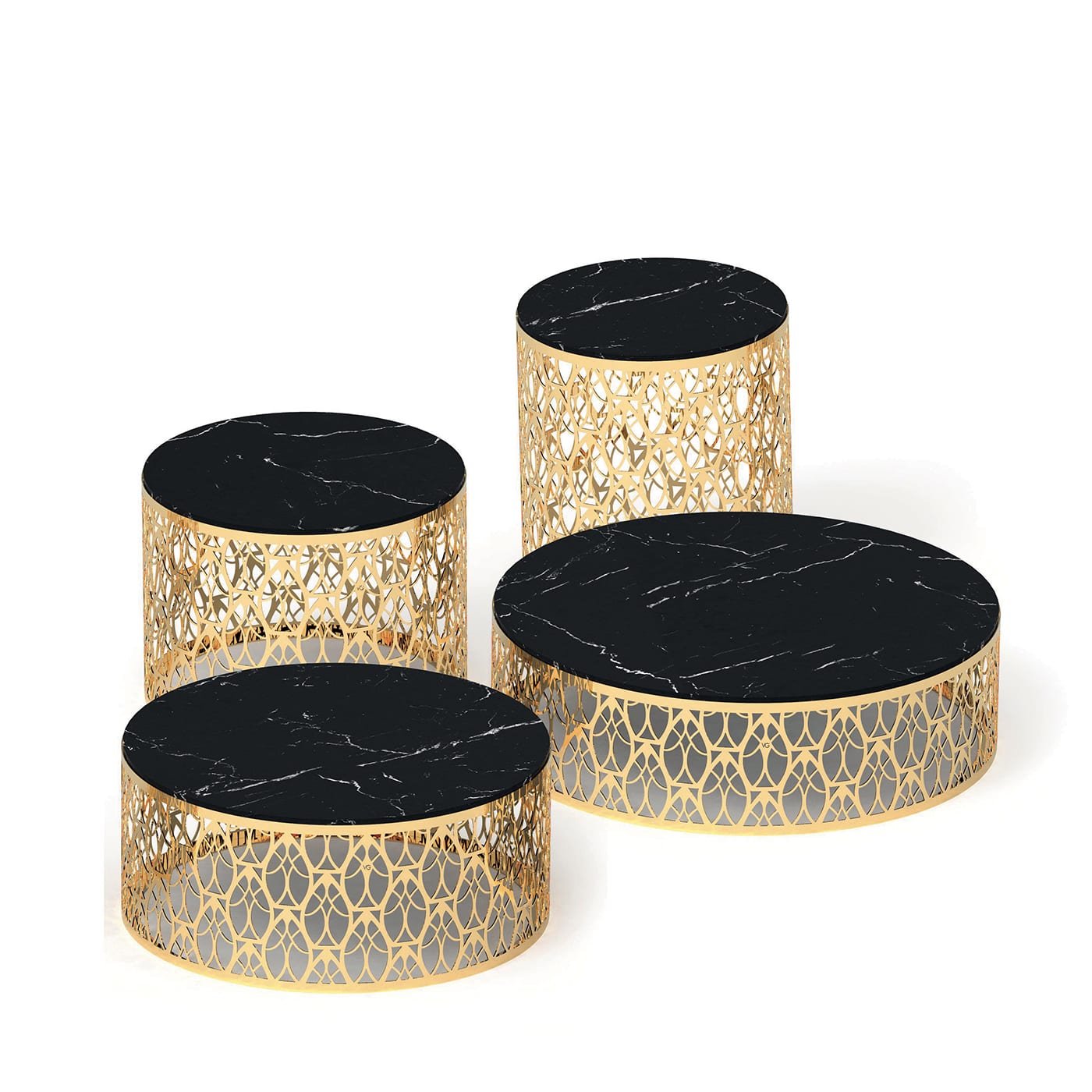 Cabaret Gold Italian Side Table
