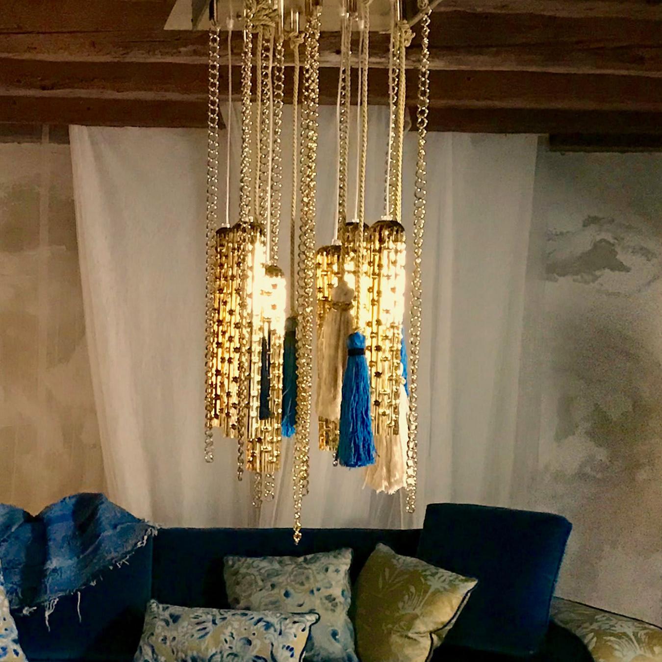 Venetian Artisan Glass Chandelier