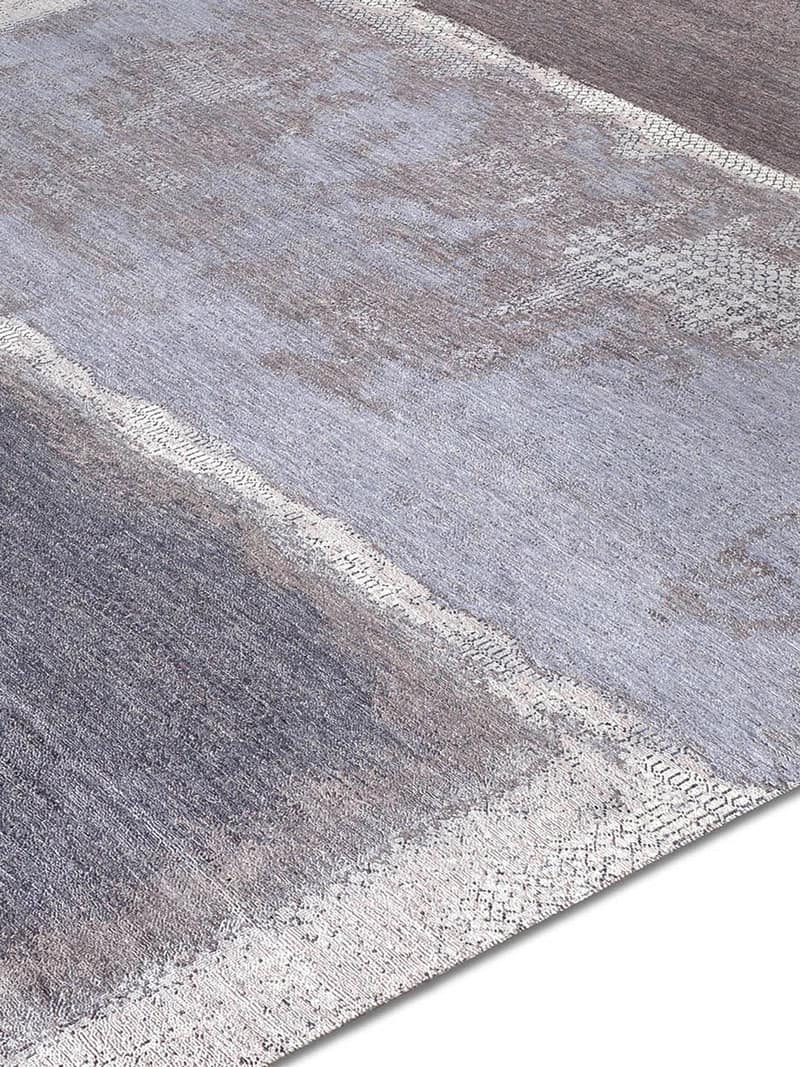 Grey Light Blue Hand-Woven Exquisite Rug | Size: 274 x 365 cm