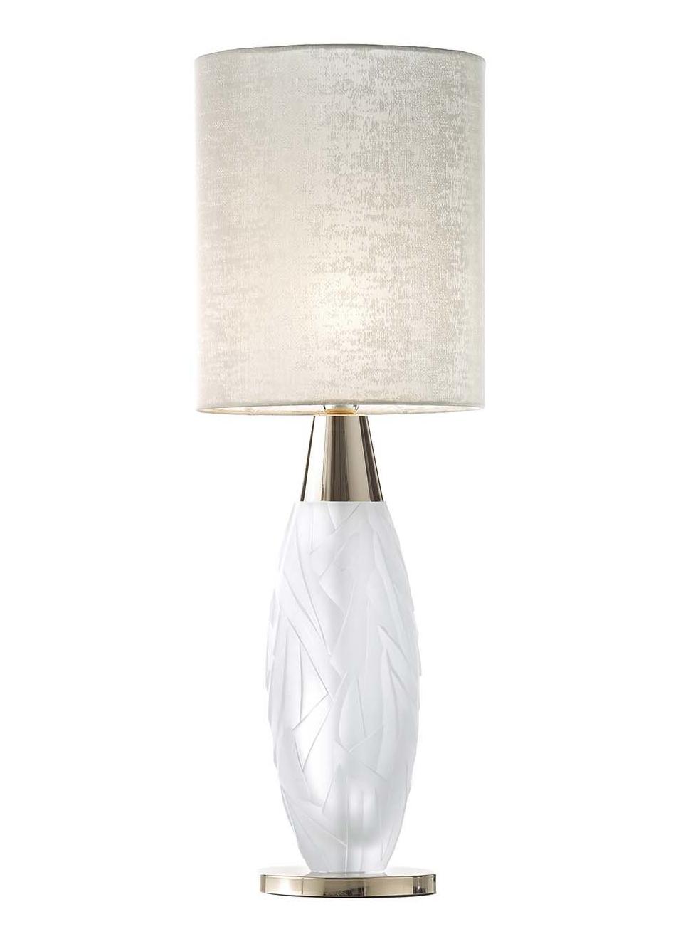 Soft Gold Hand-Cut Matt Crystal Table Lamp
