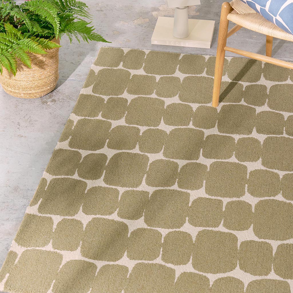 Mini Block Pebble Rug | Size: 250 x 350 cm