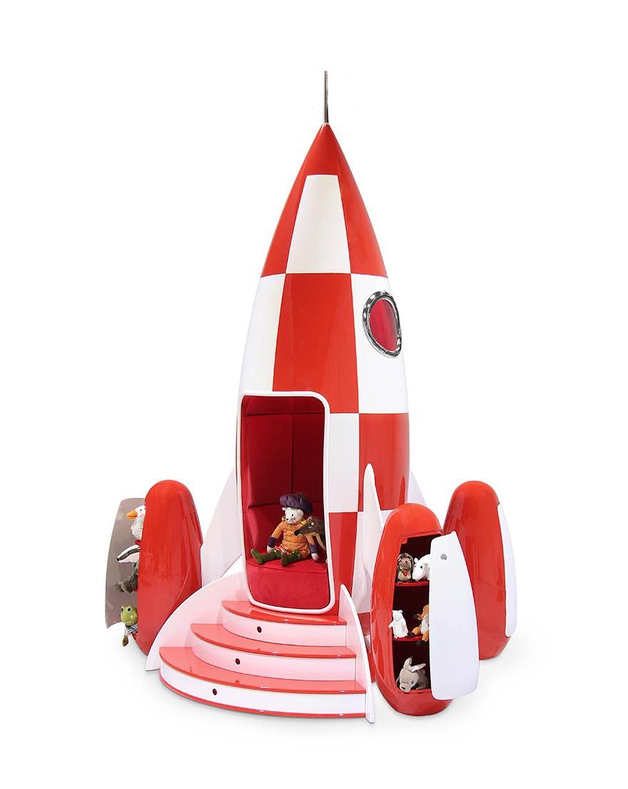 Starlight Red Rocket Ship