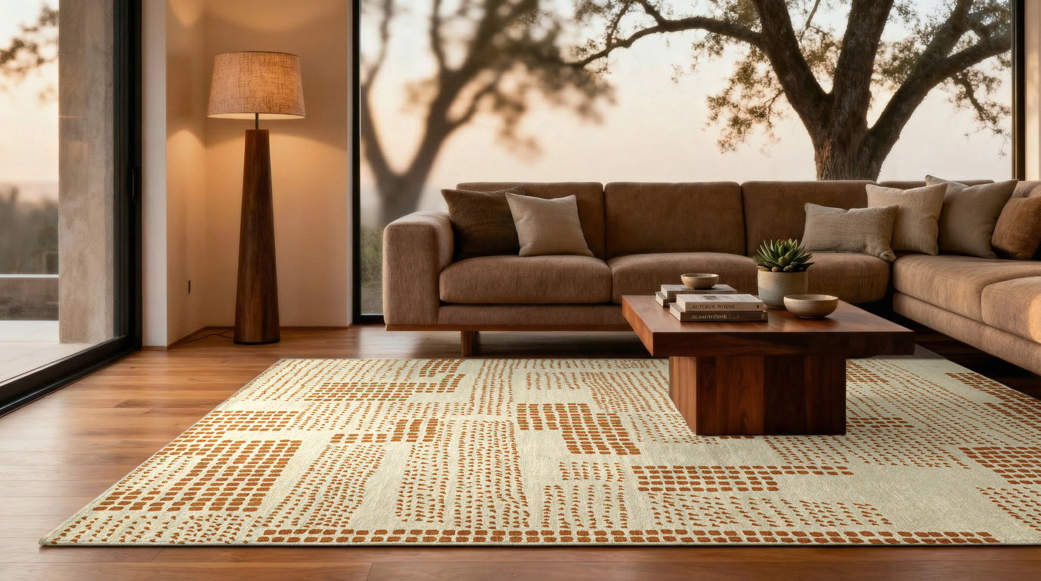 Dryed Banana Wilton Rug