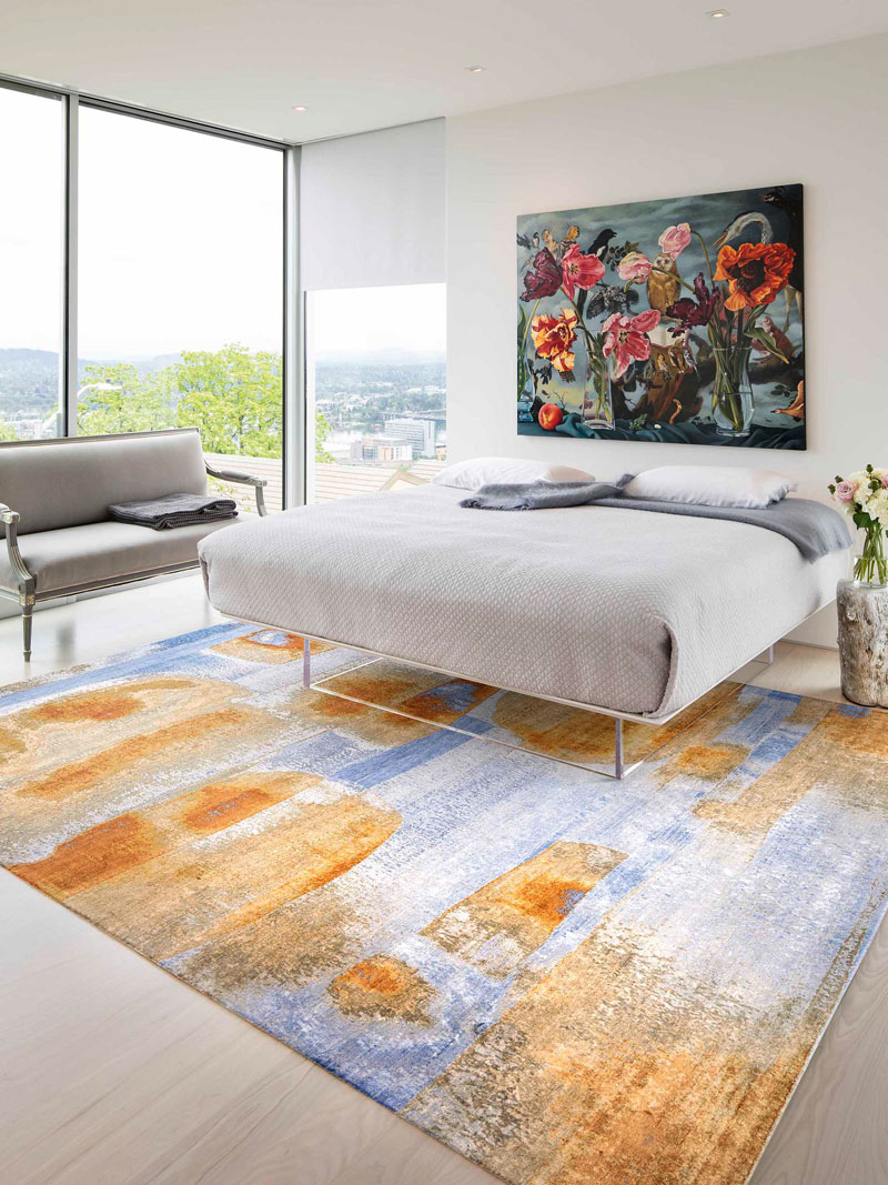 Galileo Luxury Silk / Wool Rug | Size: 140 x 210 cm