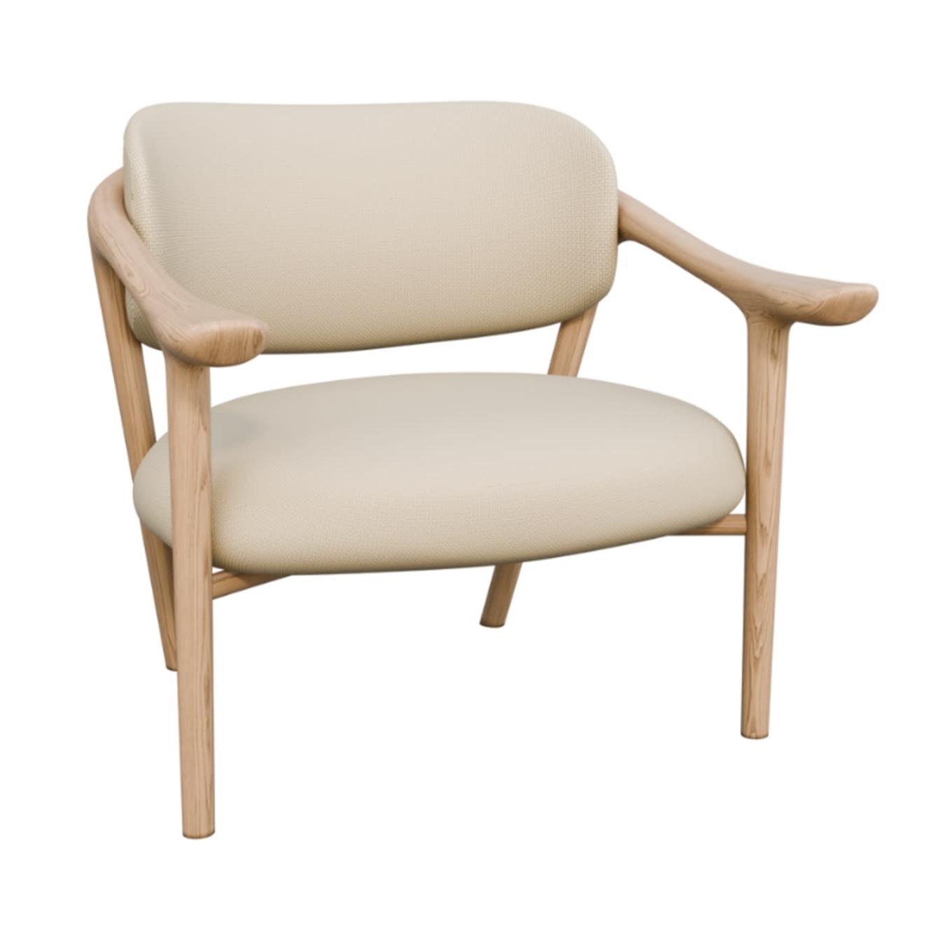 Aida Ivory Italian Lounge Chair
