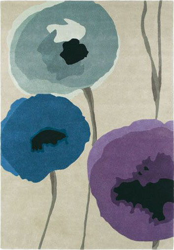 Poppies Indigo Rug