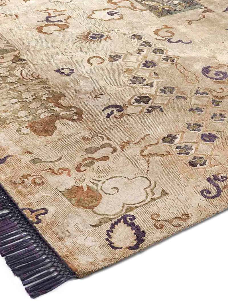 Dragon Hand-Knotted Silk / Wool Rug