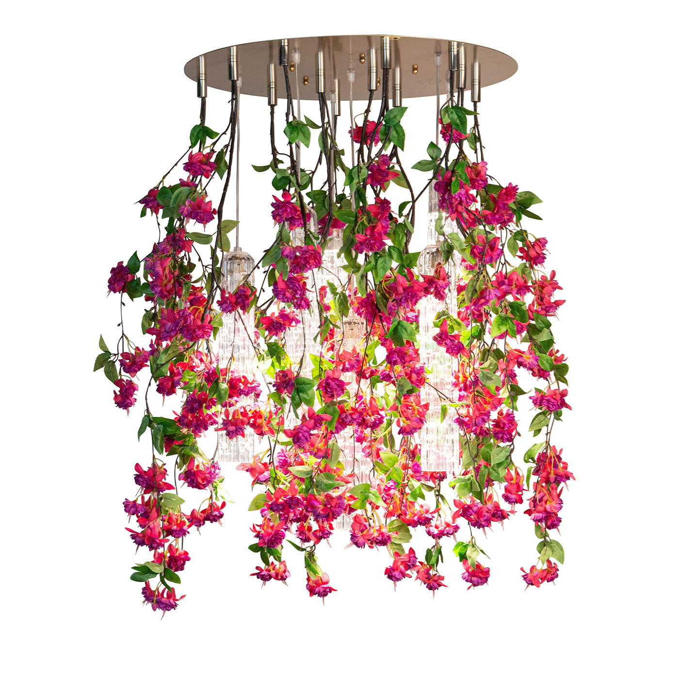 Pink Cascade Large Statement Chandelier